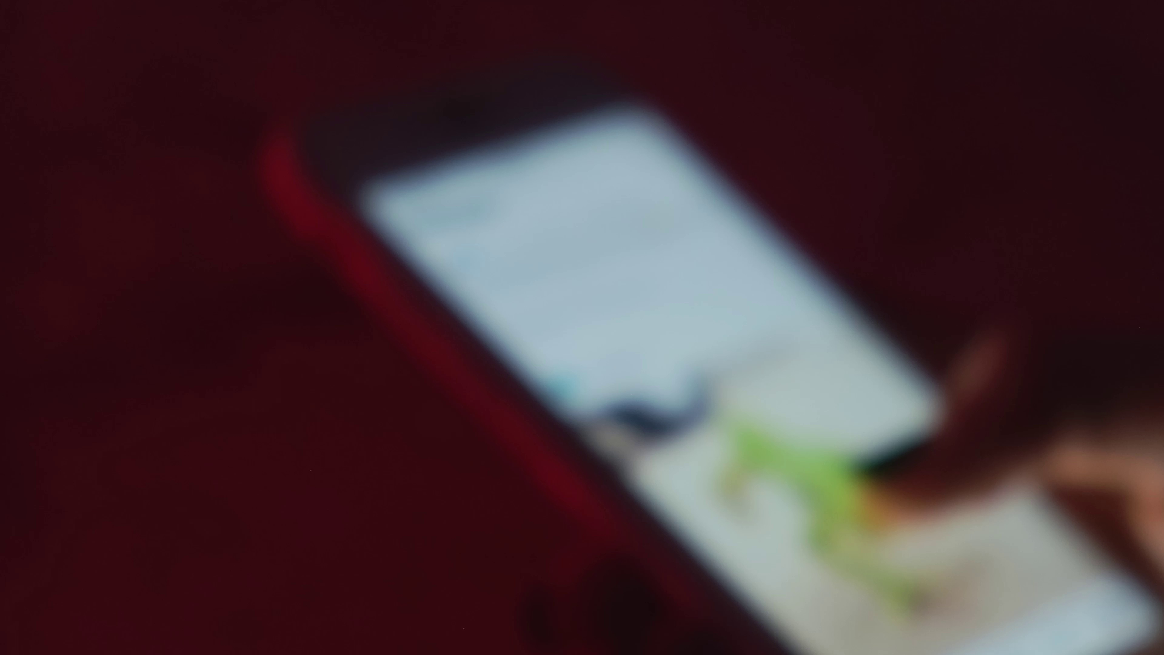 Someone scrolling on their phone